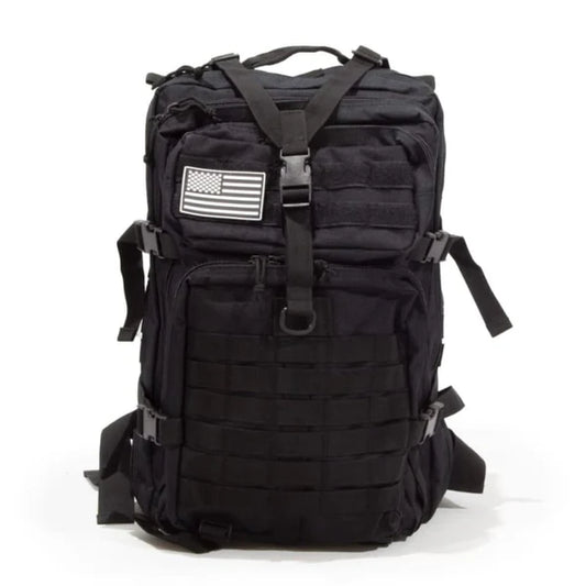 Tactical 50L Hiking Camping Outdoor Waterproof Backpack Black